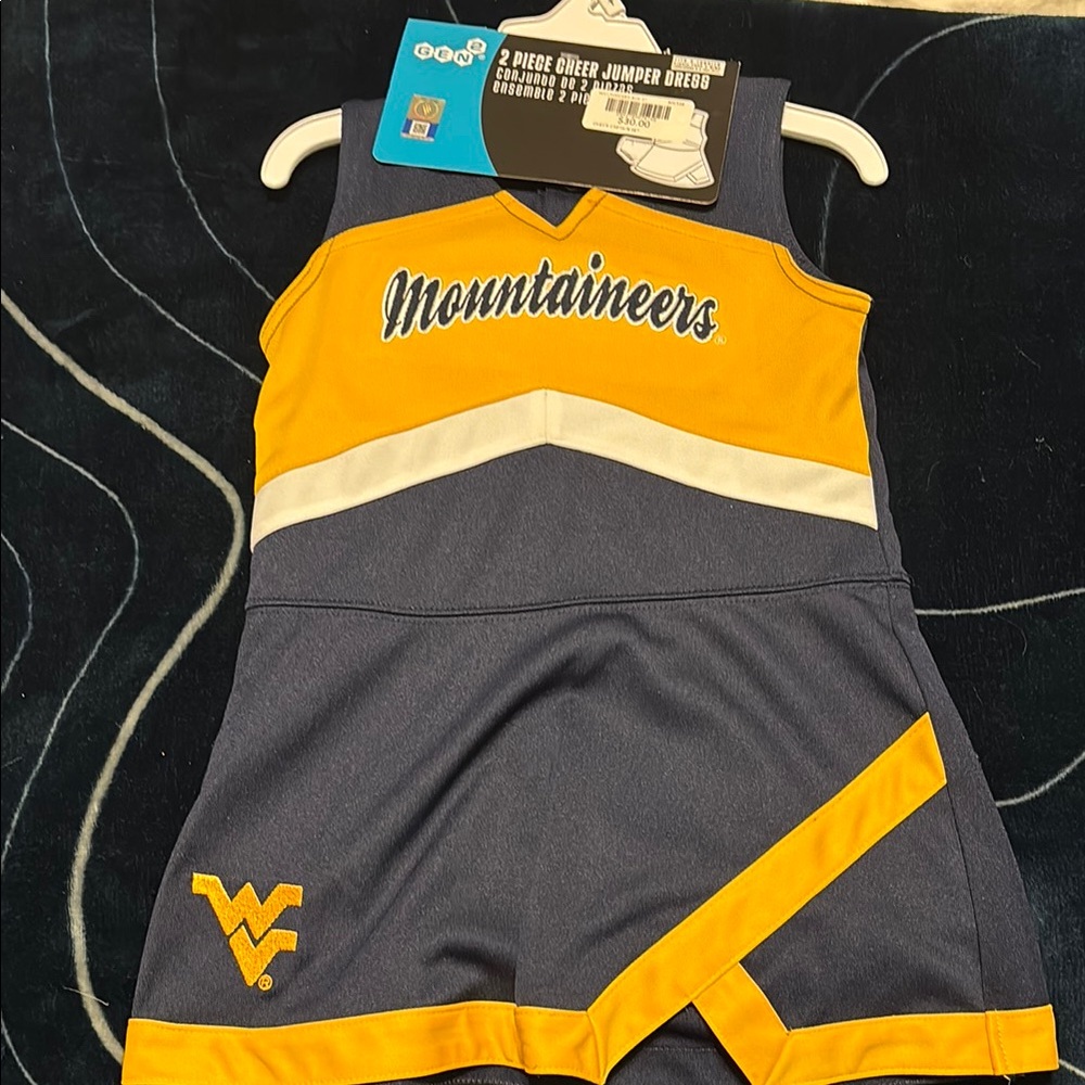 Mountaineers Cheer Dress in Navy and Gold